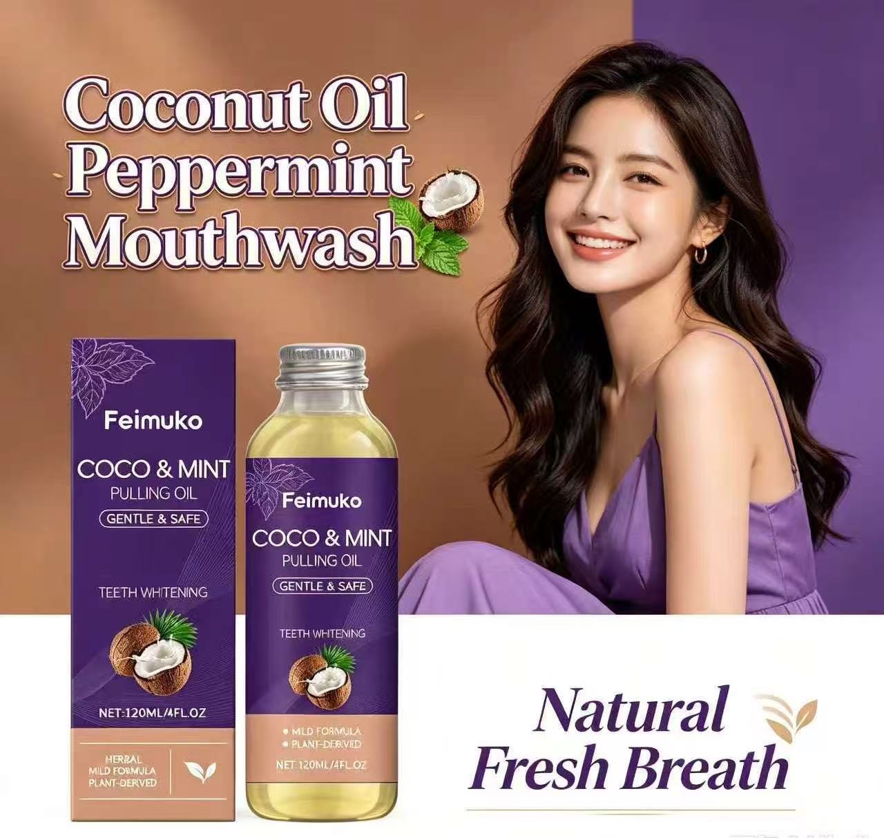 Coconut Oil Pull - Obat Kumur Minyak Kelapa Peppermint, Perawatan