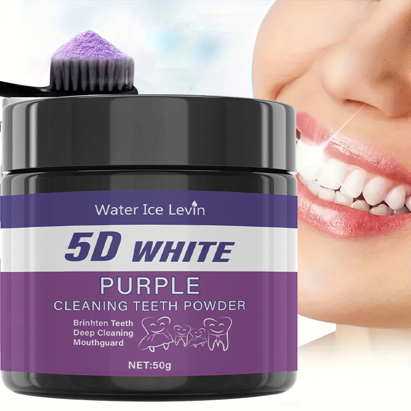 Teeth Whitening Oil Pulling - Bubuk Pemutih Gigi 5D. Formula Segar