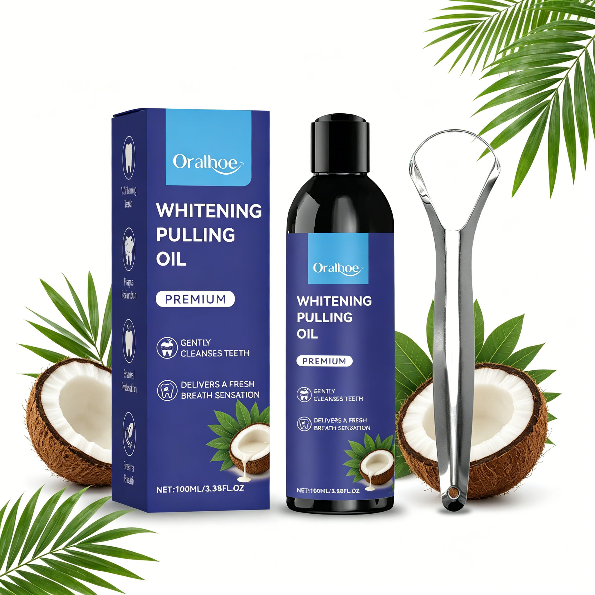 Coconut Oil Pull - Minyak Kelapa Minty Oil Pulling Mouthwash