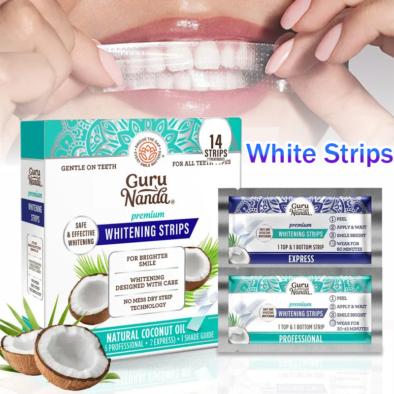 Teeth Whitening Oil Pulling - 1/2/3 Kotak Strip Putih Minyak Kelapa,