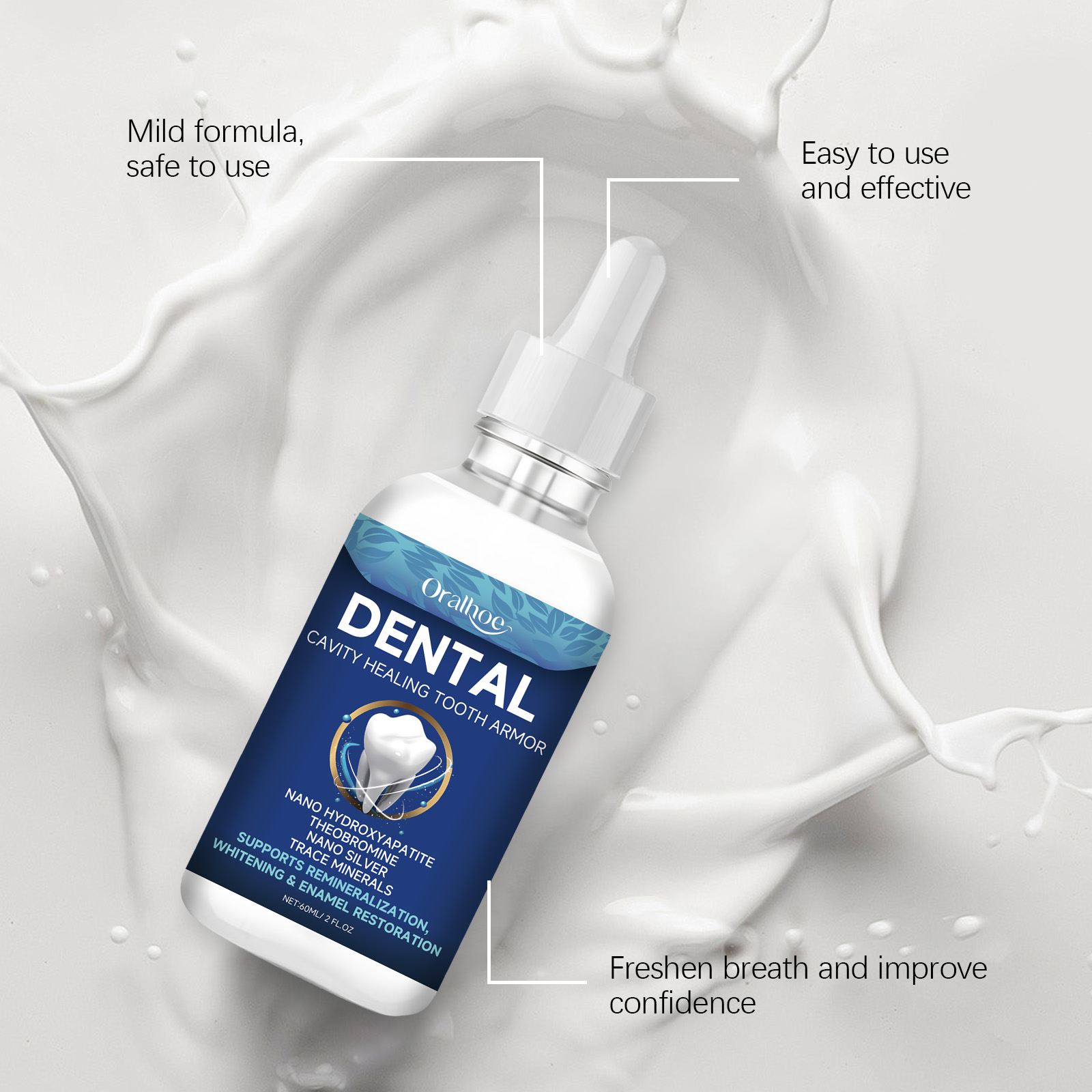 Serum Pemutih Gigi Oralhoe Cai - Teeth Whitening Natural ulasan dan harga