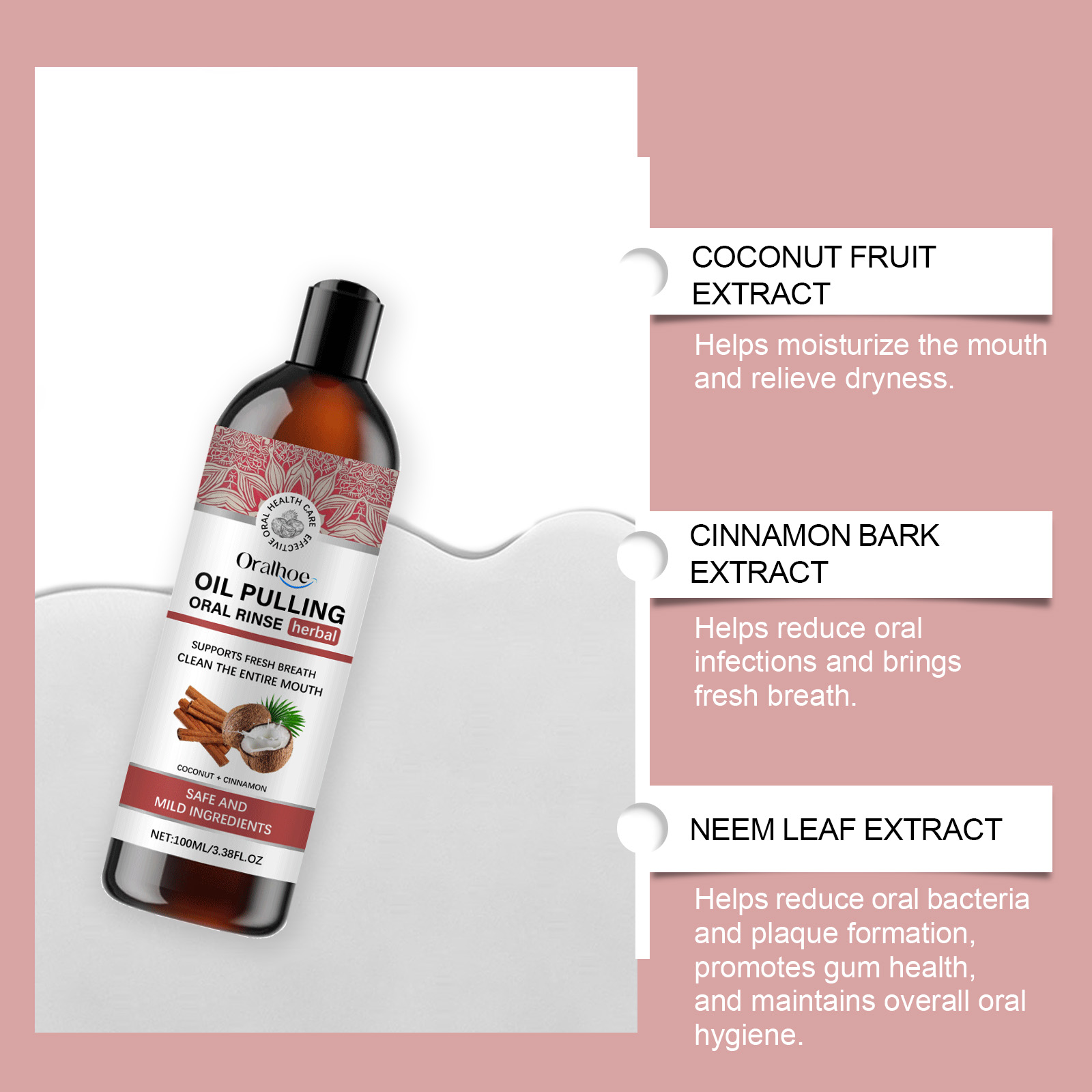 Minyak Penarik Kelapa Obat Kum - Teeth Whitening Oil Pulling ulasan dan harga