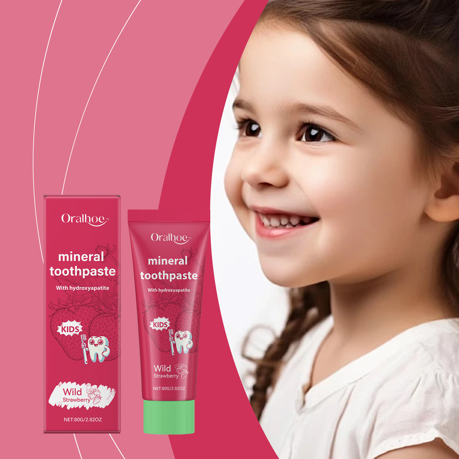 Pasta Gigi Oralhoe Kids Pemuti - Teeth Whitening Natural ulasan dan harga