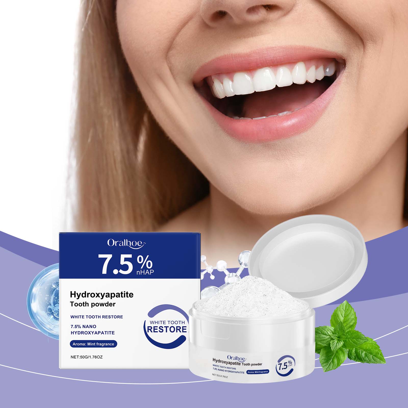 Perawatan gigi yang lembut, da - Teeth Whitening Oil Pulling ulasan dan harga