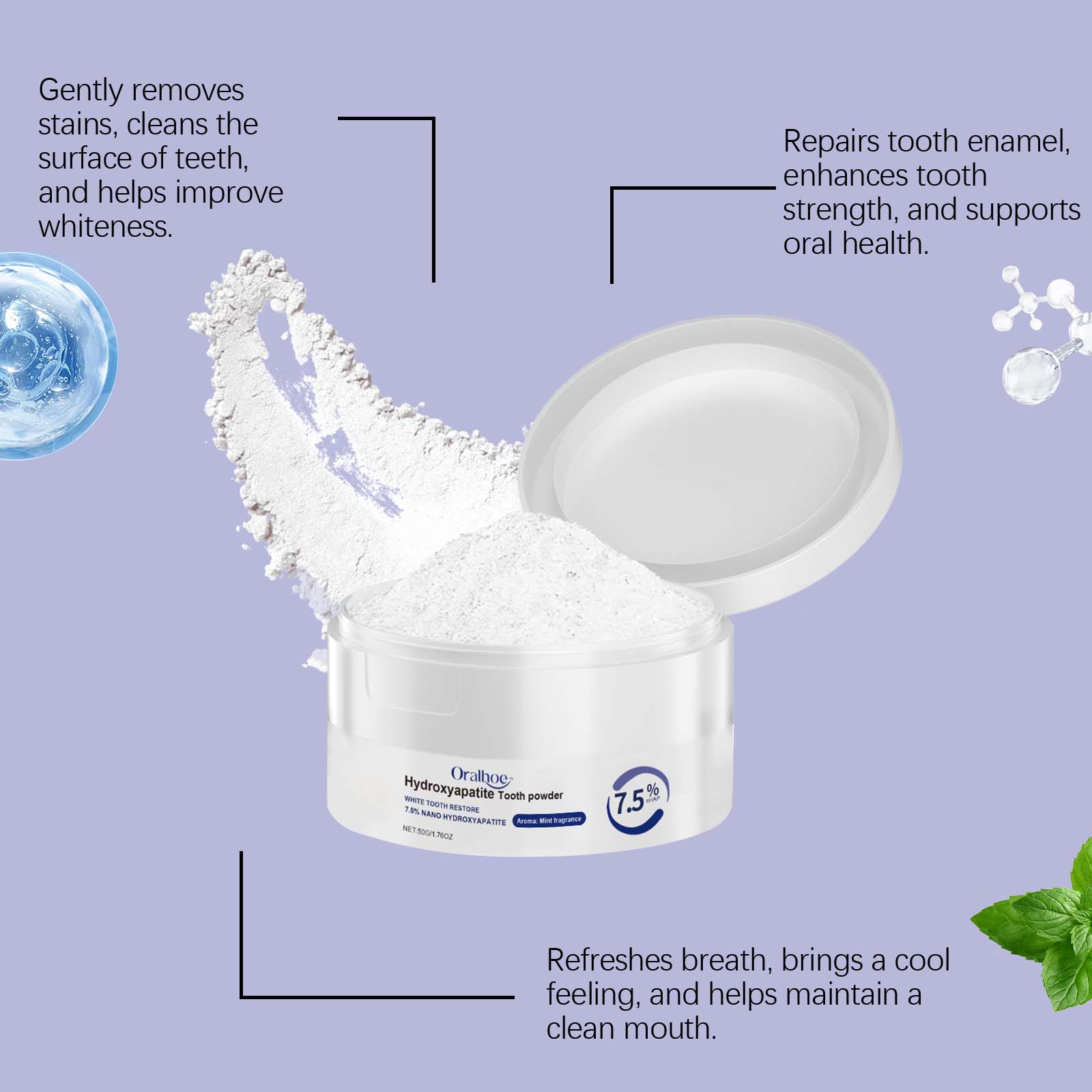 Perawatan gigi yang lembut, da - Teeth Whitening Oil Pulling ulasan dan harga