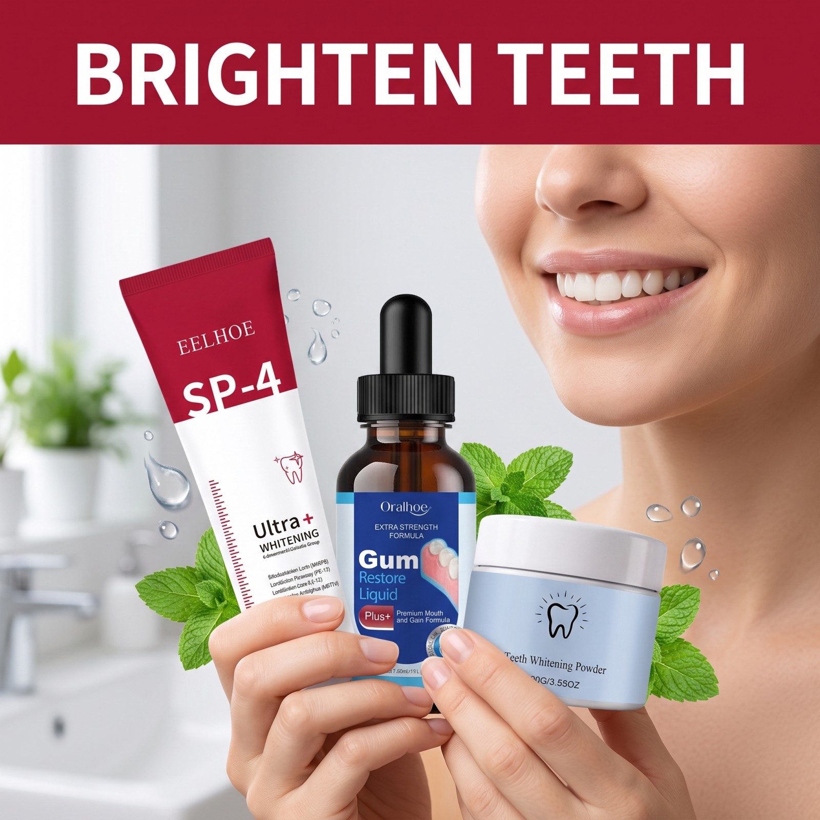 Paket Perawatan Mulut: Pasta G - Teeth Whitening China ulasan dan harga