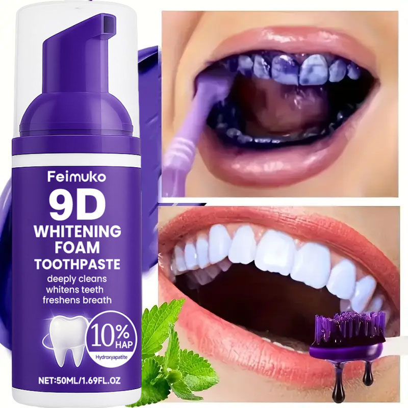 Pasta Gigi Pemutih Gigi Ungu 9 - Teeth Whitening Naturally ulasan dan harga