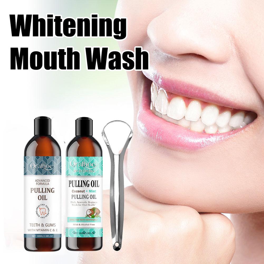 Minyak Kumur Kelapa Mint Tanpa - Teeth Whitening Oil Pulling ulasan dan harga