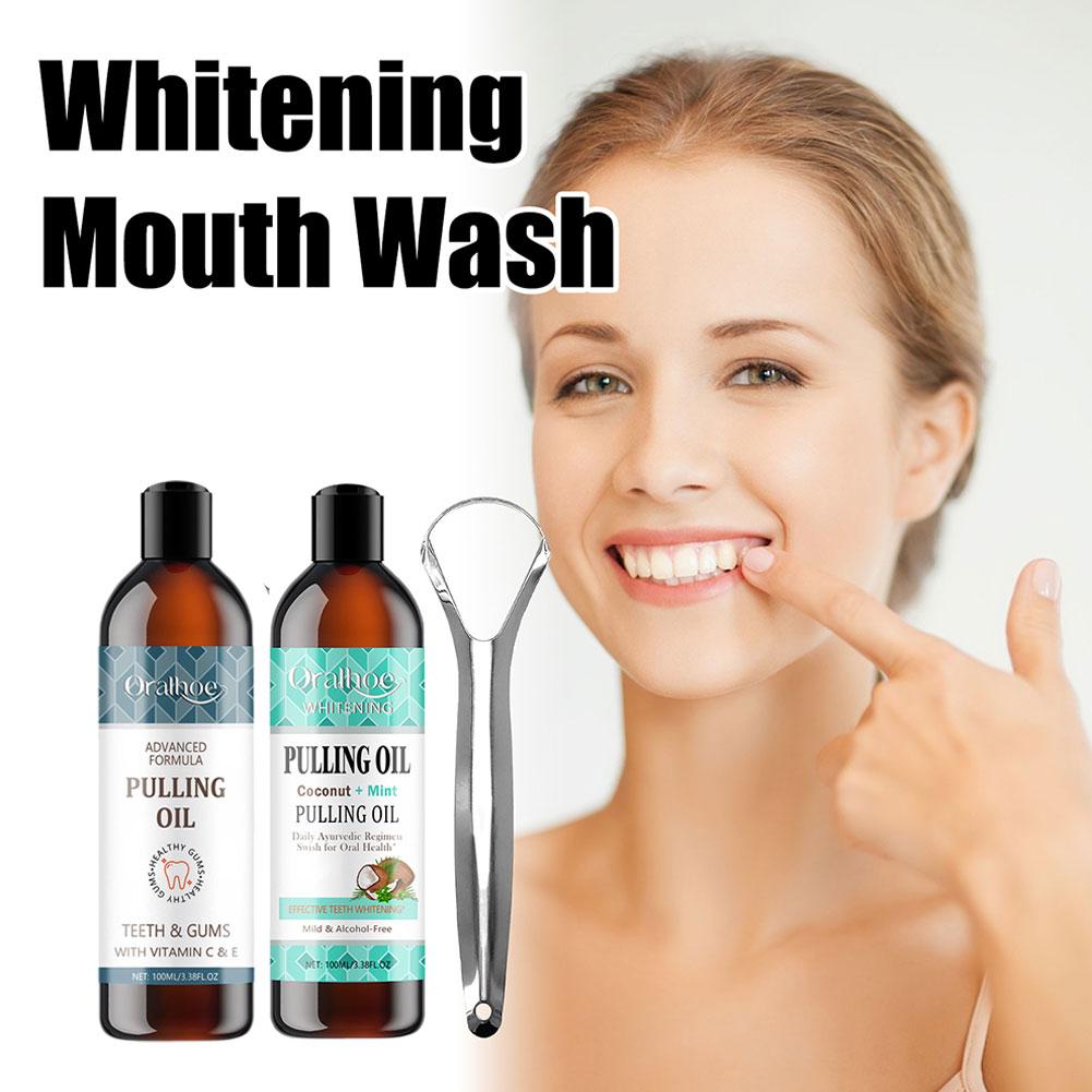 Minyak Kumur Kelapa Mint Tanpa - Teeth Whitening Oil Pulling ulasan dan harga